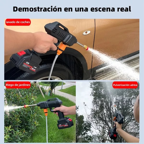 PISTOLA HIDROLAVADORA MRCITOOL® PORTÁTIL CON KIT INCLUIDO