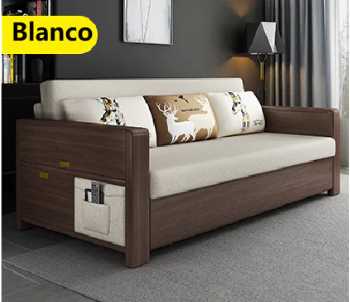 Sofá cama multifuncional de madera maciza 2.08M