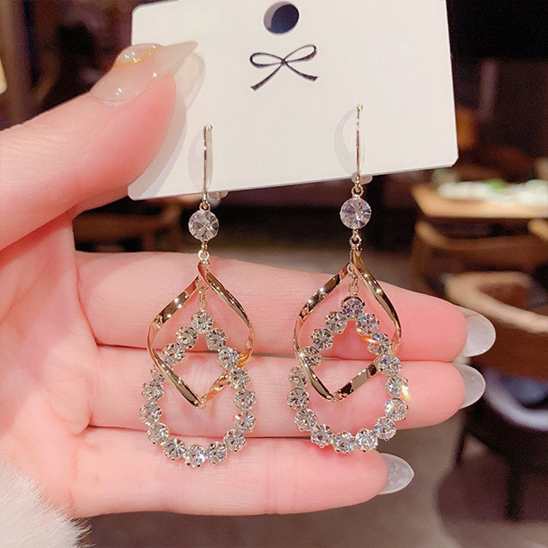 Higolot™ Water Drop Spiral Tassel Earrings