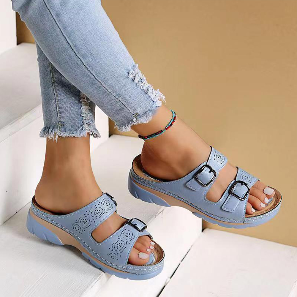 Castillotigo™ Sandalias de cuña transpirables de moda para mujer