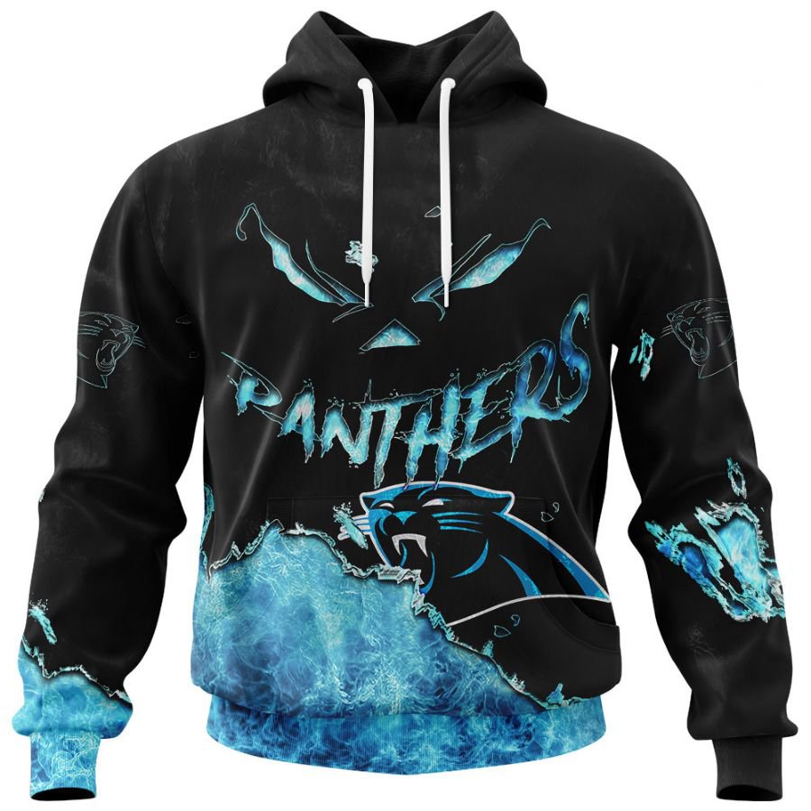 CAROLINA PANTHERS 3D HOODIE HALLOWEEN001