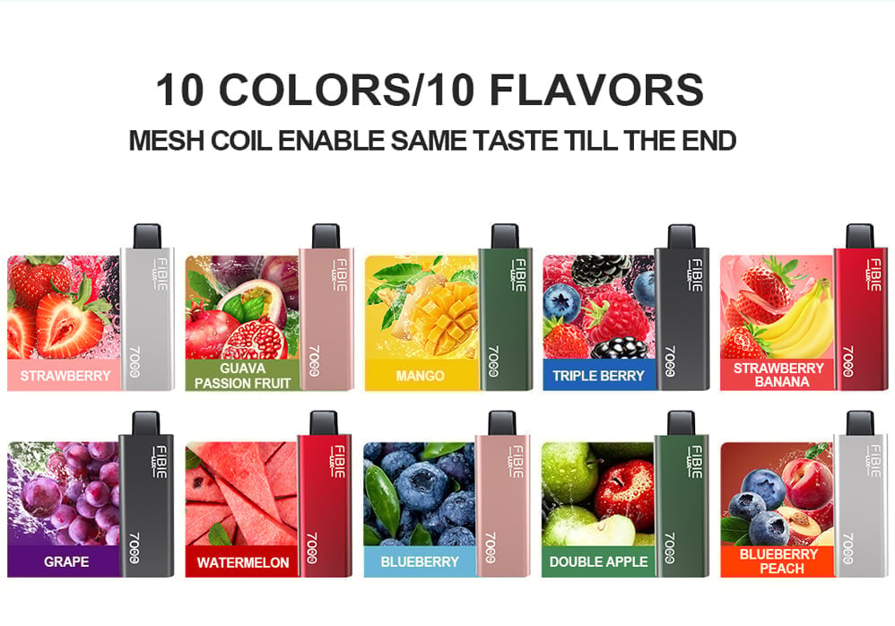 🎉15 Flavors Collection🎉FIBIE 7000 Puffs Disposable Vapor Wands