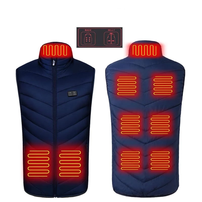 2022 Updated Version Two-touch LED Controller Heated Vest For Men & Women With Battery Pack