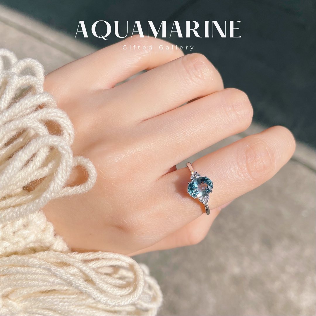 已售＊Aquamarine Ring by Gifted Gallery