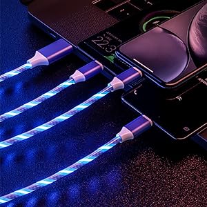 Free 3 in 1 Illuminated Charging Cable