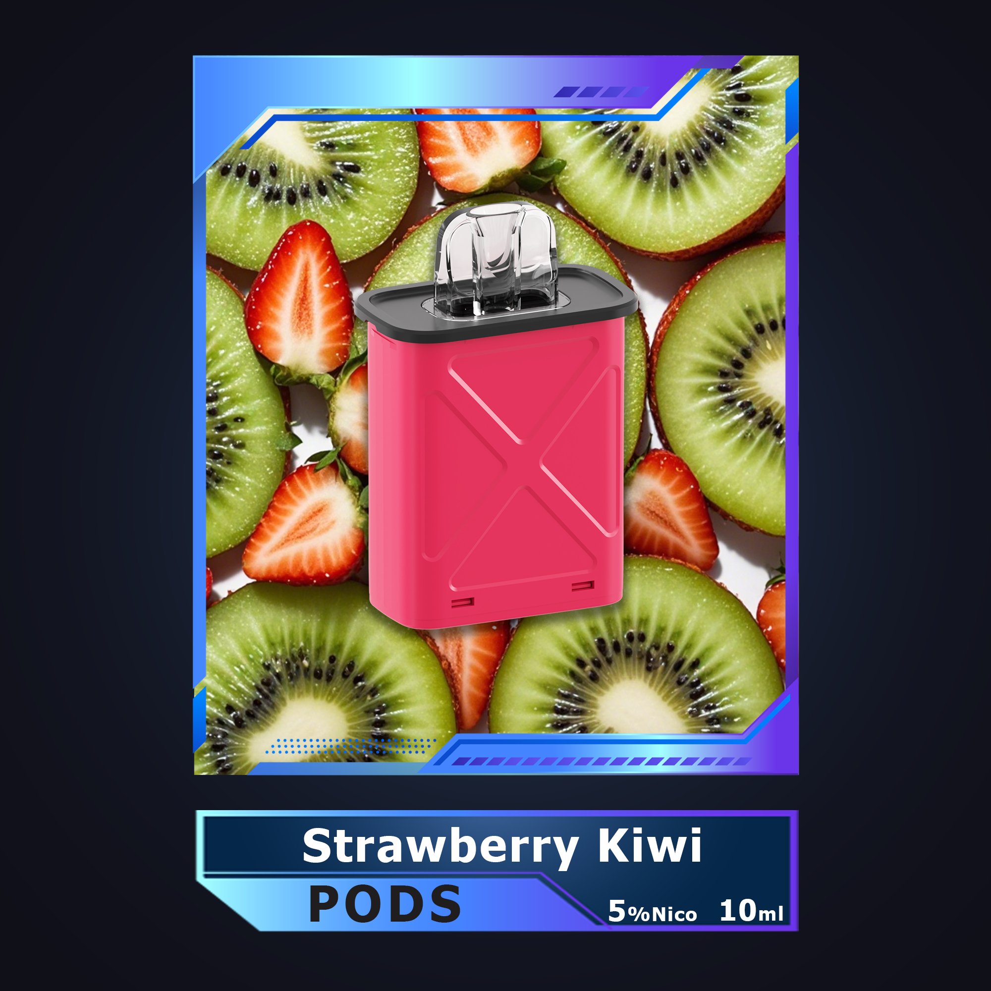 Strawberry Kiwi Flavor Vape Pod丨Vapepie FlexSwitch 10000 Puff Vape