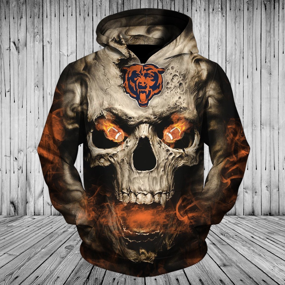 BEARS 3D HOODIE SKULL19