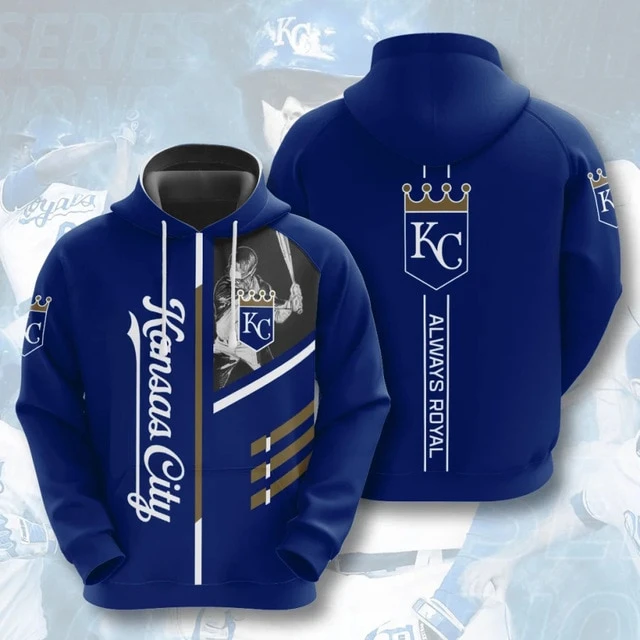 KANSAS CITY ROYALS 3D HOODIES KCR004