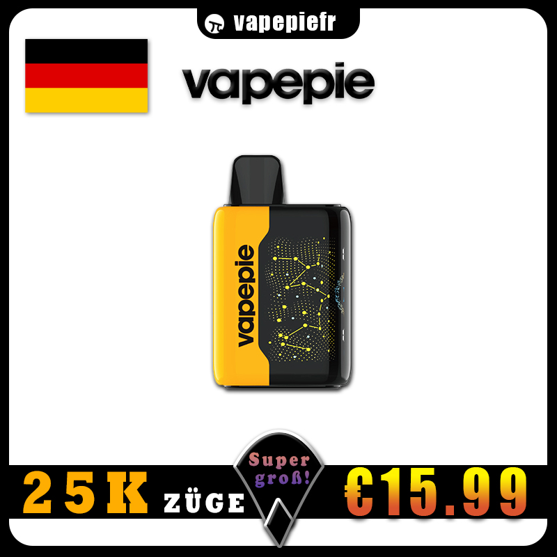 🥇VAPEPIE 25000 PUFFS - ✨NEU! Galaxy Glow Edition – Starker Zug, komplett neue Aromen! 🌠💥