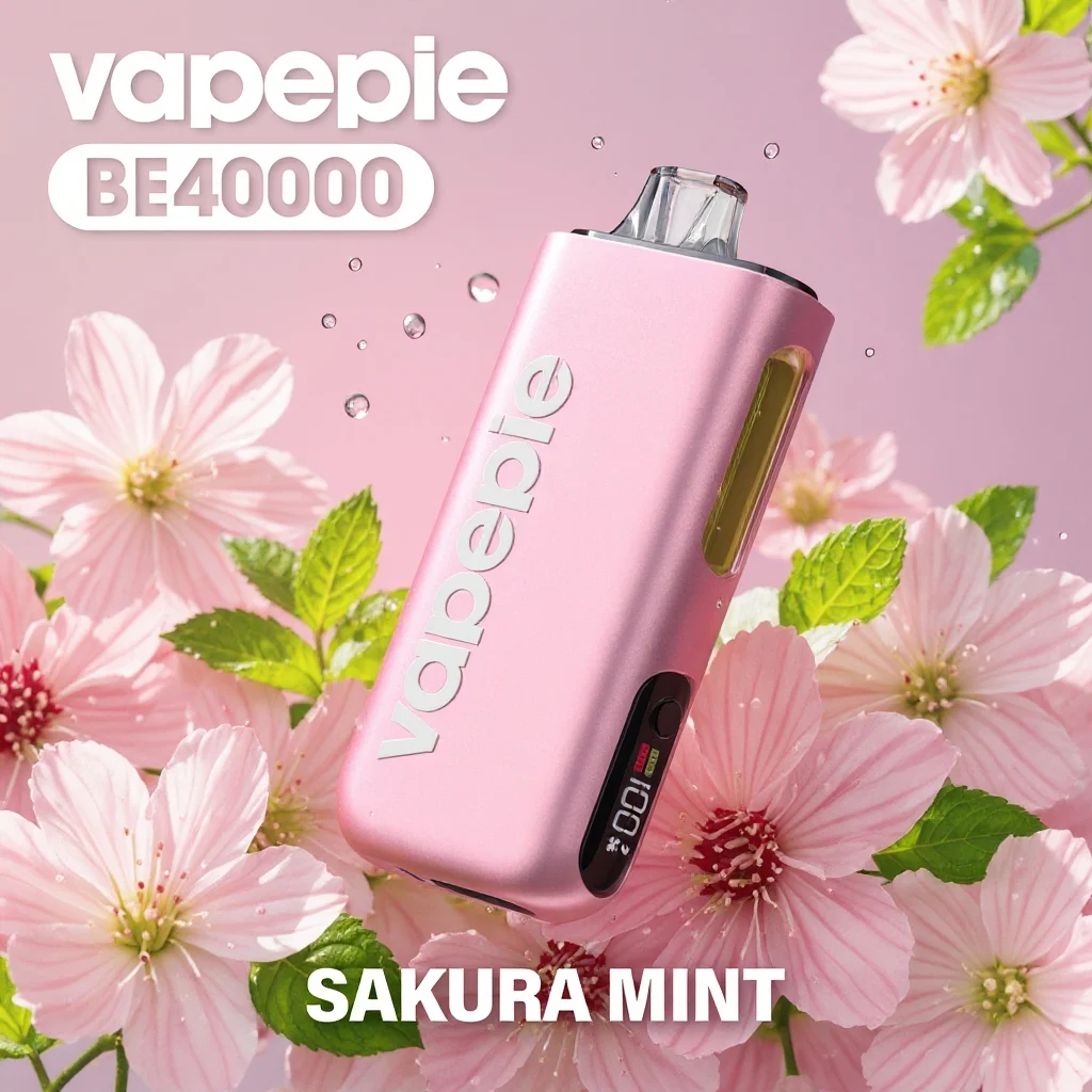 Sabor a flor de cerezo y menta y VAPEPIE Max 40,000