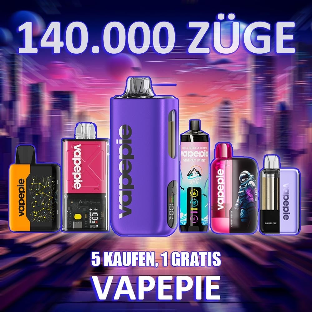 【5 kaufen, 1 gratis】Vapepie All-Star Set-6er