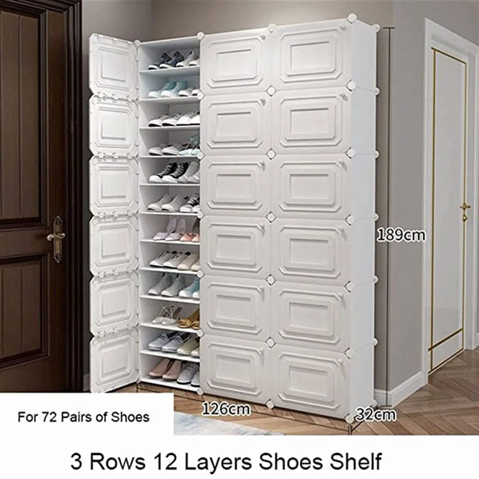 🎉Clearance only $29.98🎉Shoe Rack Shoe Shelf Multi-Layer Shoe Rack Portable Wardrobe
