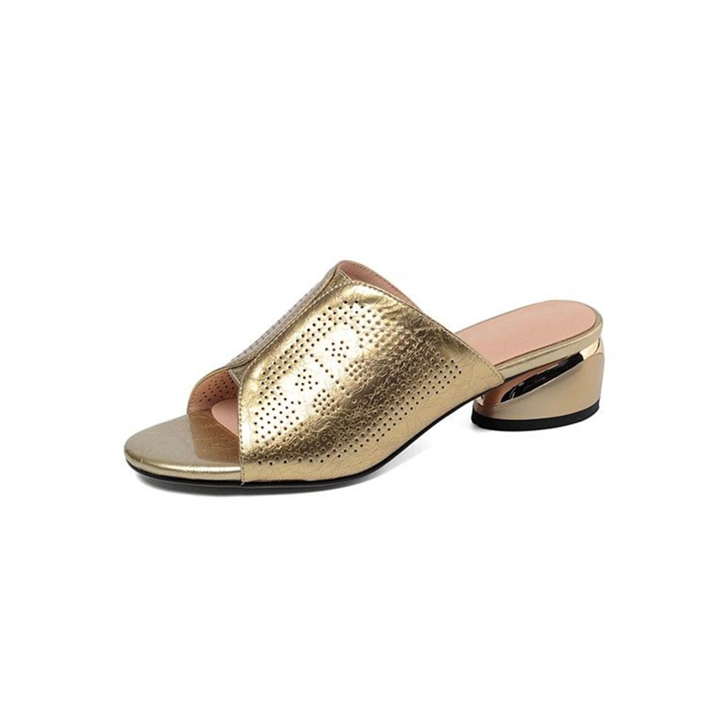 Castillotigo™ Sandalias de tacón medio mocasín
