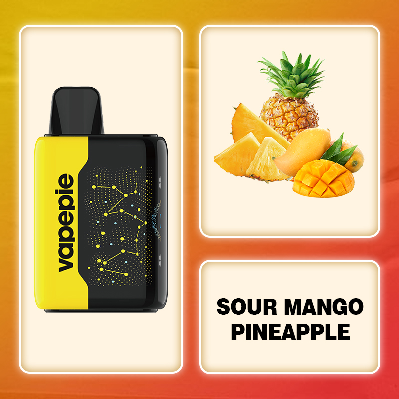 VAPEPIE 25000 PUFFS - SOUR MANGO PINEAPPLE