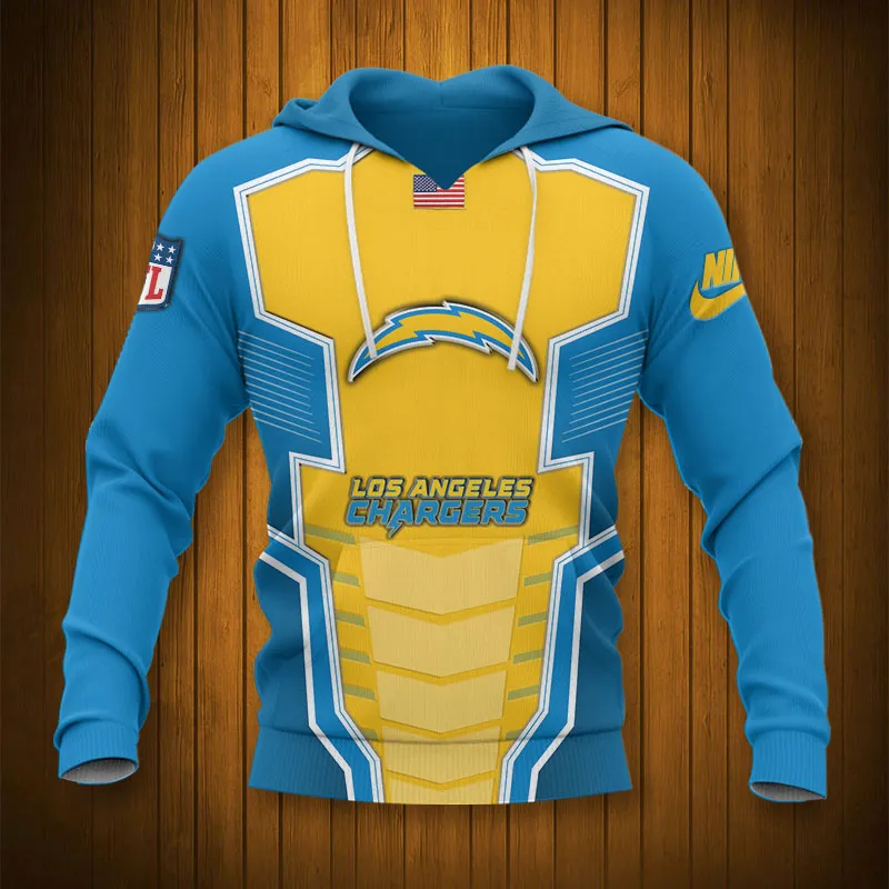 LOS ANGELES CHARGERS 3D HOODIE TTB4316