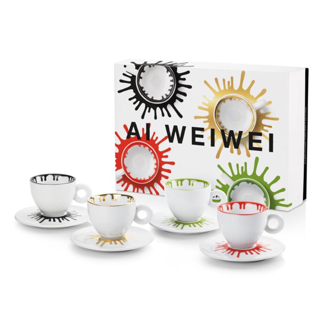 illy Art Collection Ai Weiwei - Set of 4 Cappuccino Cups