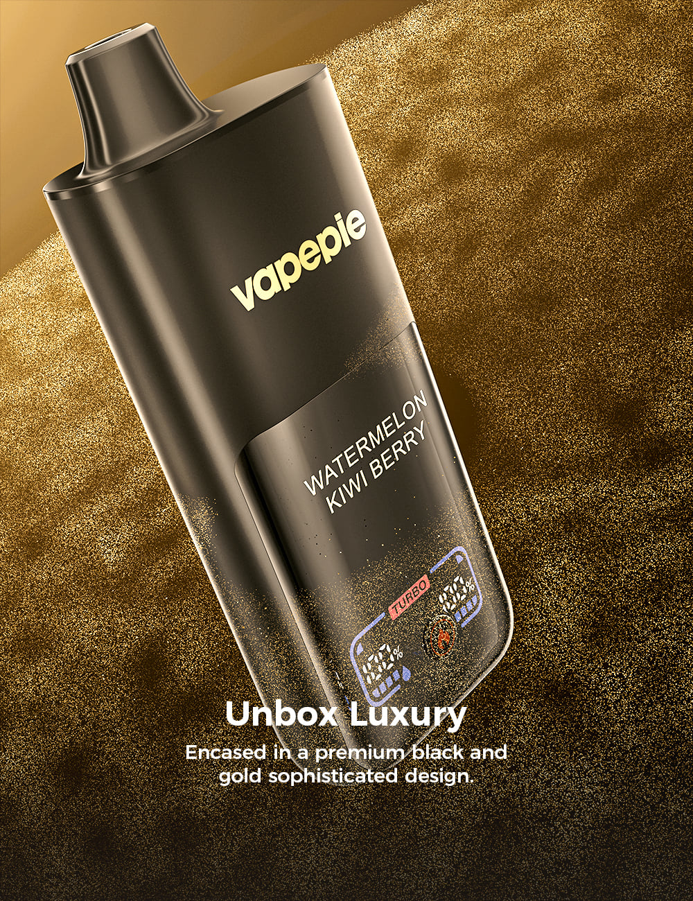 VAPEPIE Mega 70000 Z&uuml;ge Liquid-Fenster - sichtbarer F&uuml;llstand