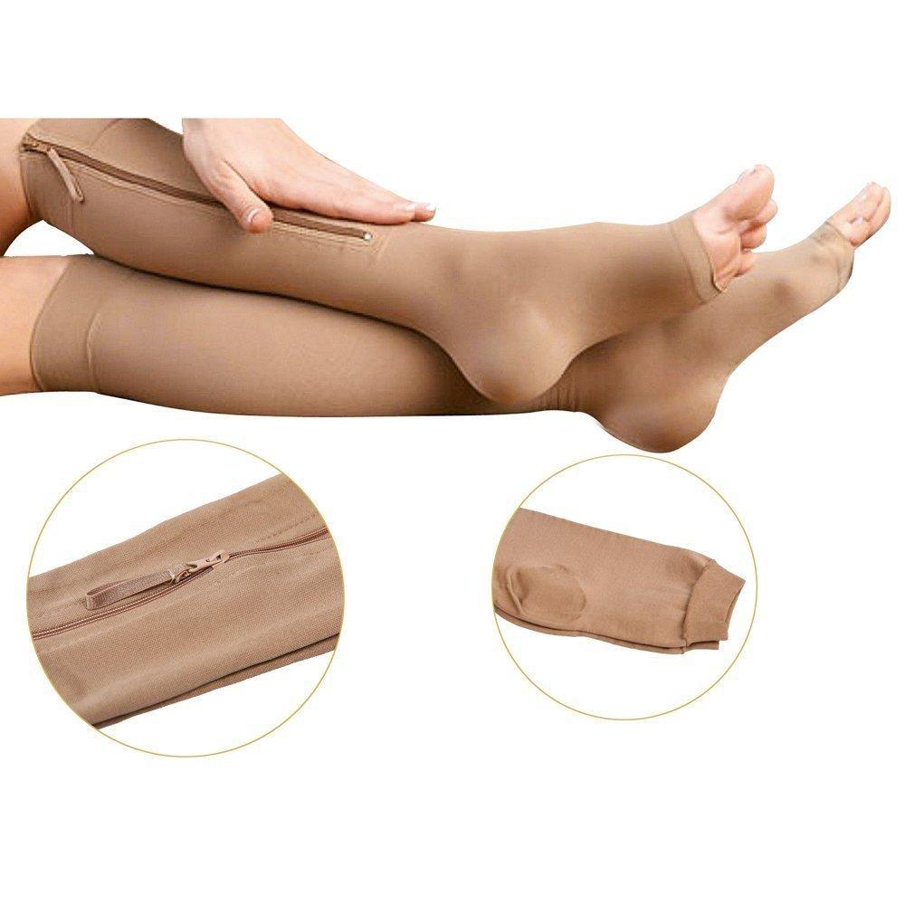Higolot™ Varicose Vein Compression Stockings with Zipper