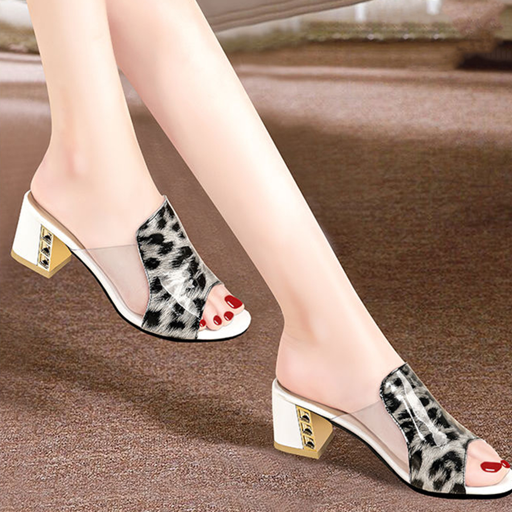 Castillotigo™ Zapatillas con estampado de leopardo para la moda de verano