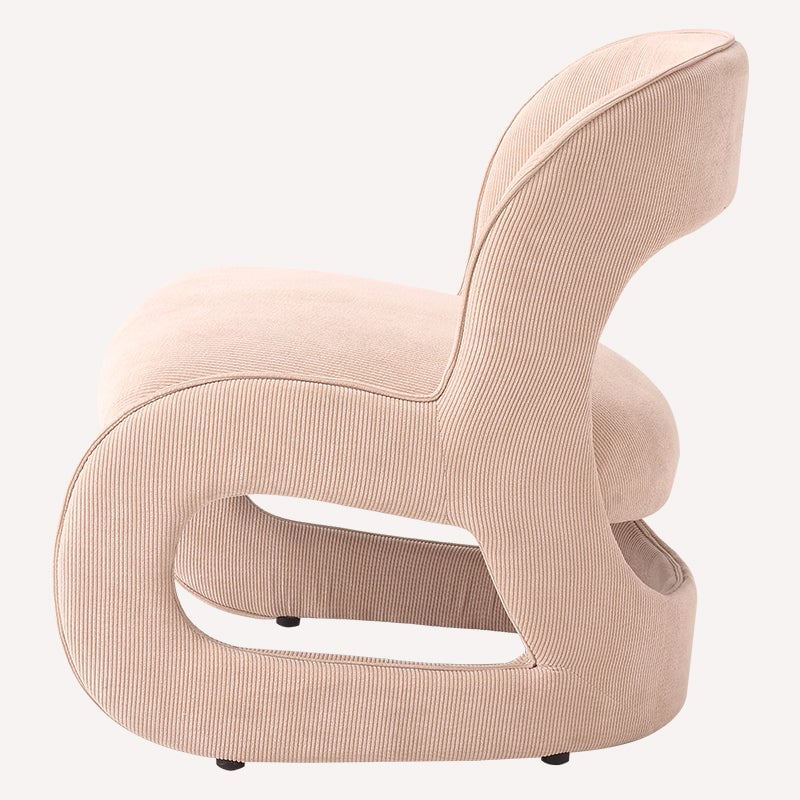 Sillón Sinuoso de Gamuza Gullichsen