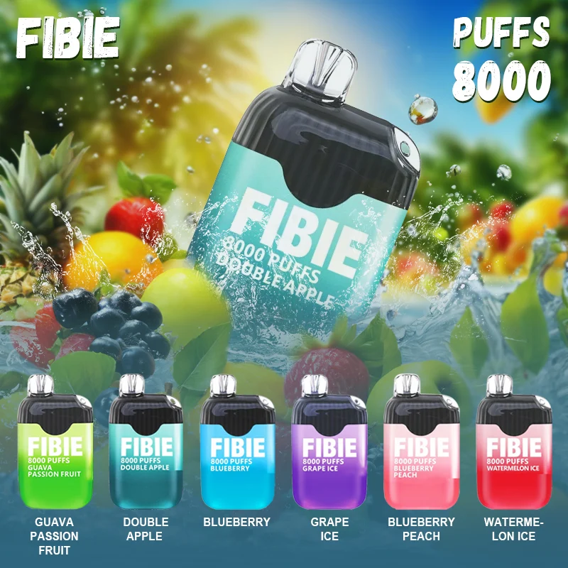 FIBIE 8000 Puffs Disposable Vapor Wands (10 Flavors Collection)