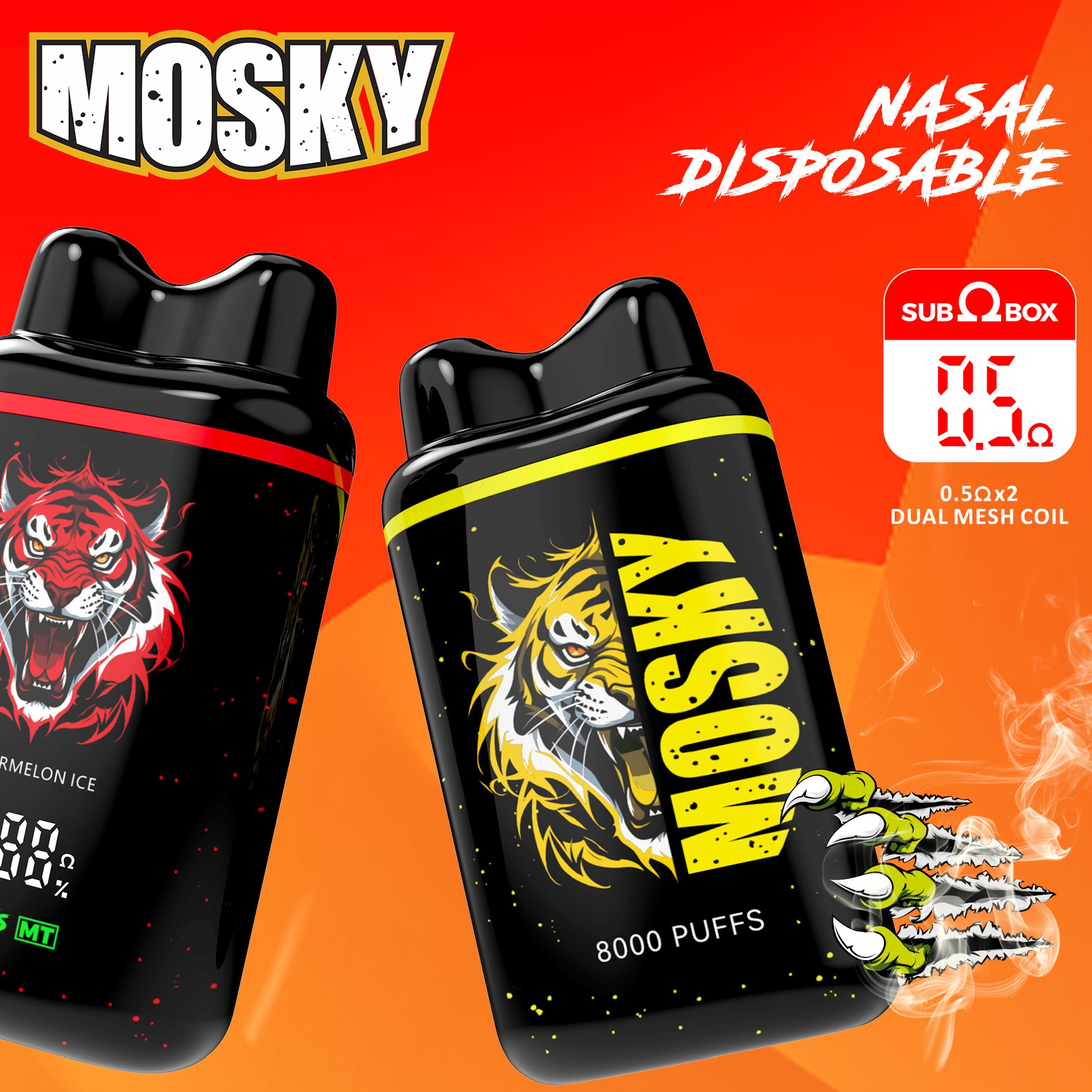 Mosky 8000 Puffs - Nasal - Disposable【Exclusive Australian Warehouse Deals】