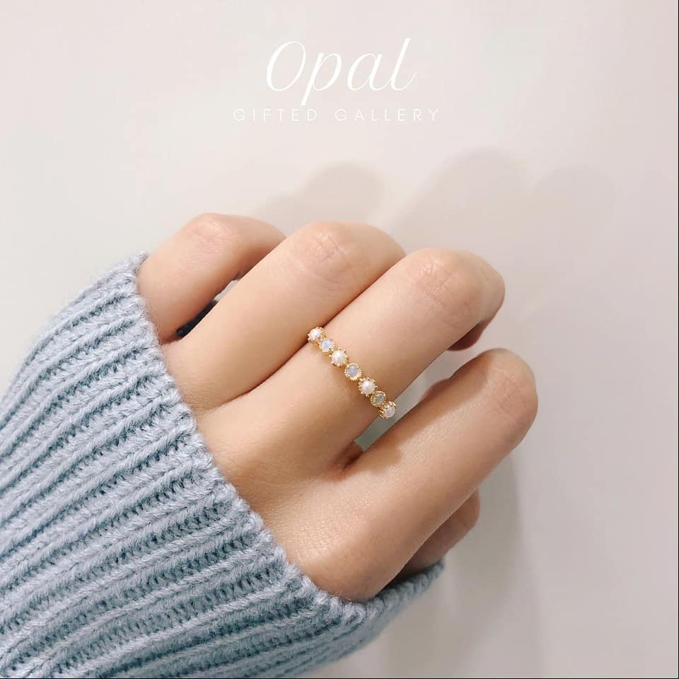Akoya x Opal Ring by Gifted Gallery