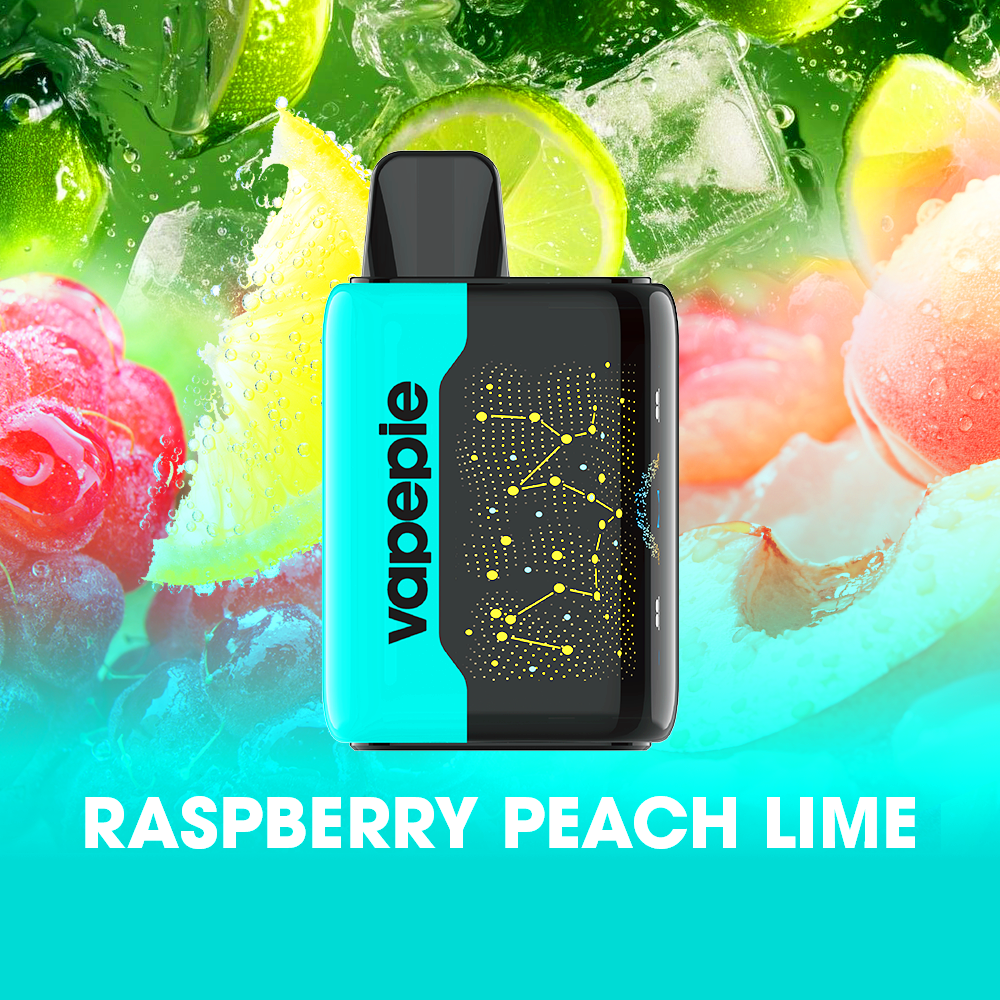 RASPBERRY PEACH LIME & VAPEPIE 25000 PUFFS - Star Sky Curved Screen