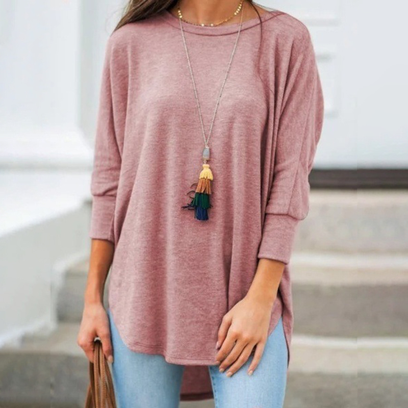 Higomore™ Three quarter sleeve plain t-shirt