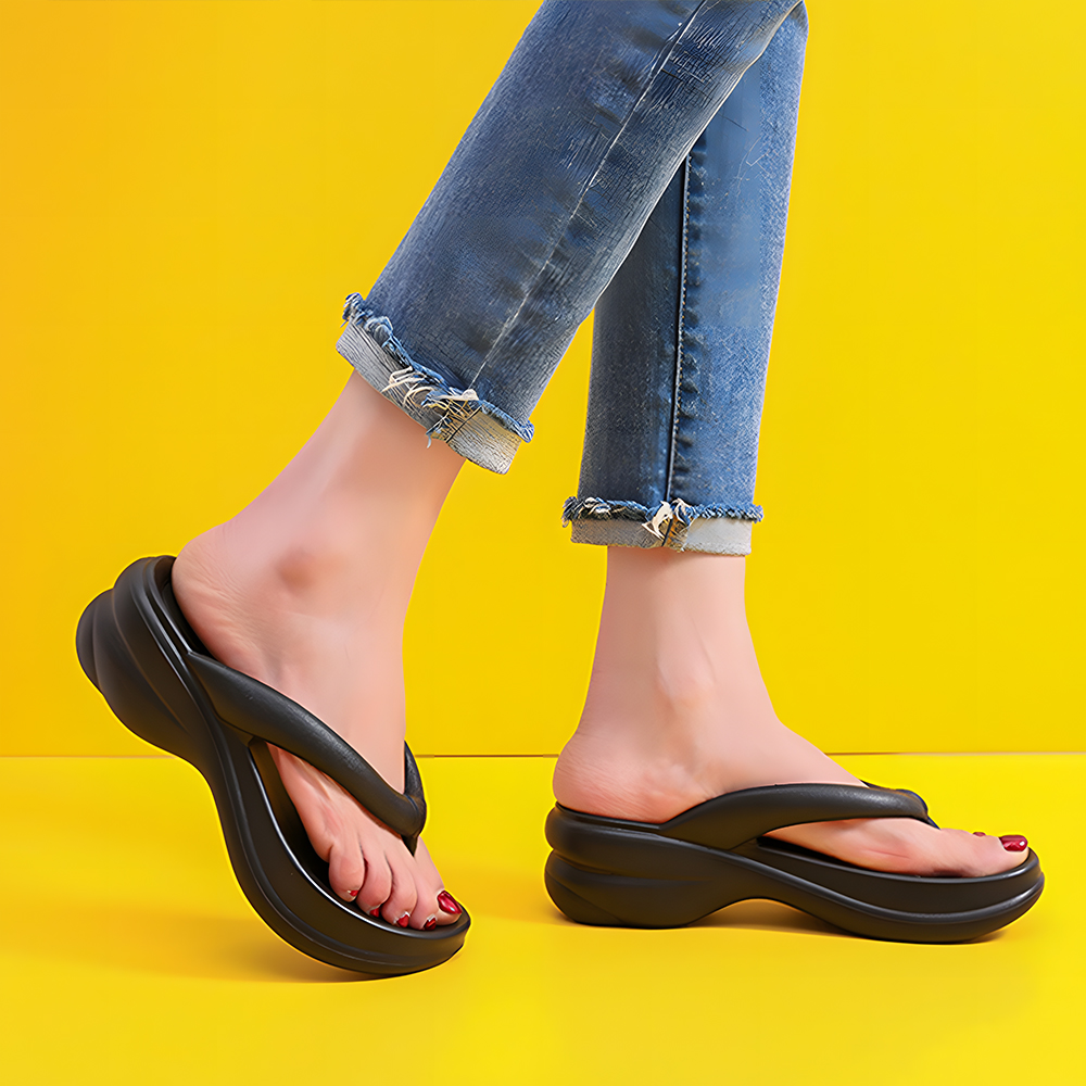 Castillotigo™ Nuevas zapatillas de mujer antideslizantes con parte inferior gruesa de verano