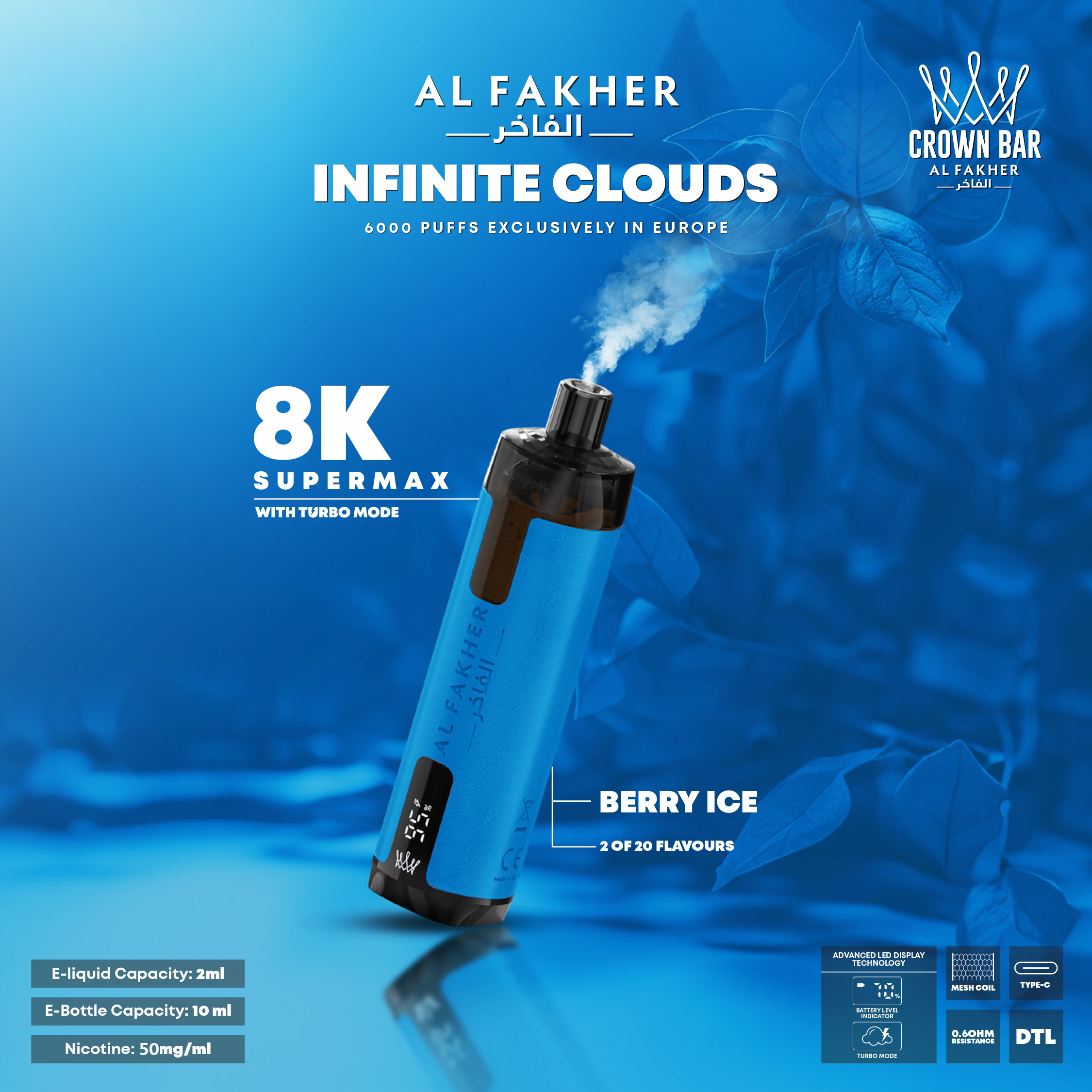 ALFAKHER 8000 PUFFS