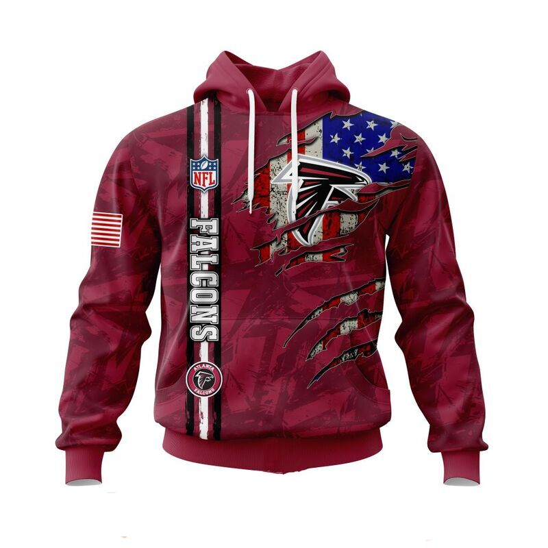 ATLANTA FALCONS 3D HOODIE SKULL0802