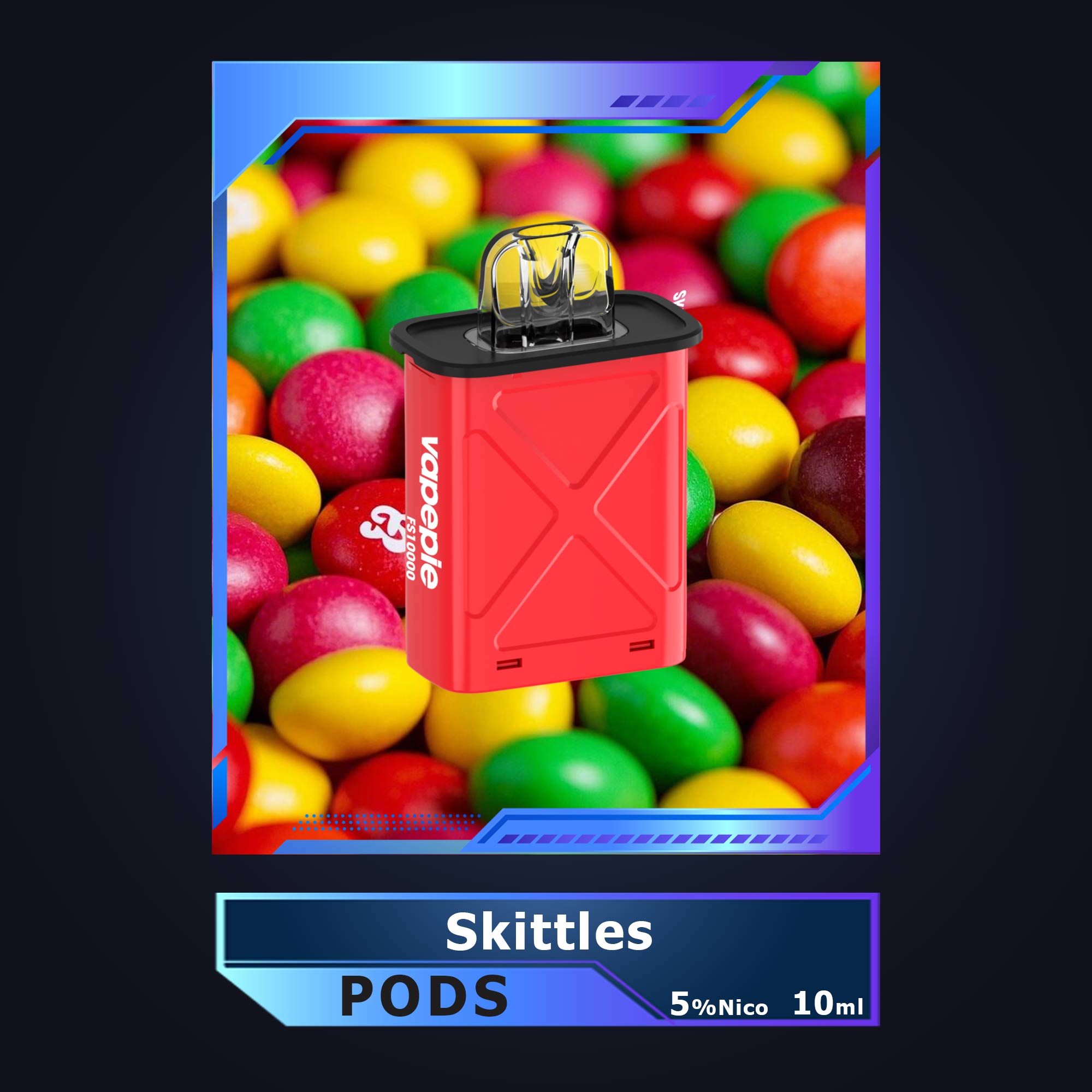 Skittles-Vapepie Disposable Pod 10000 PUFFS