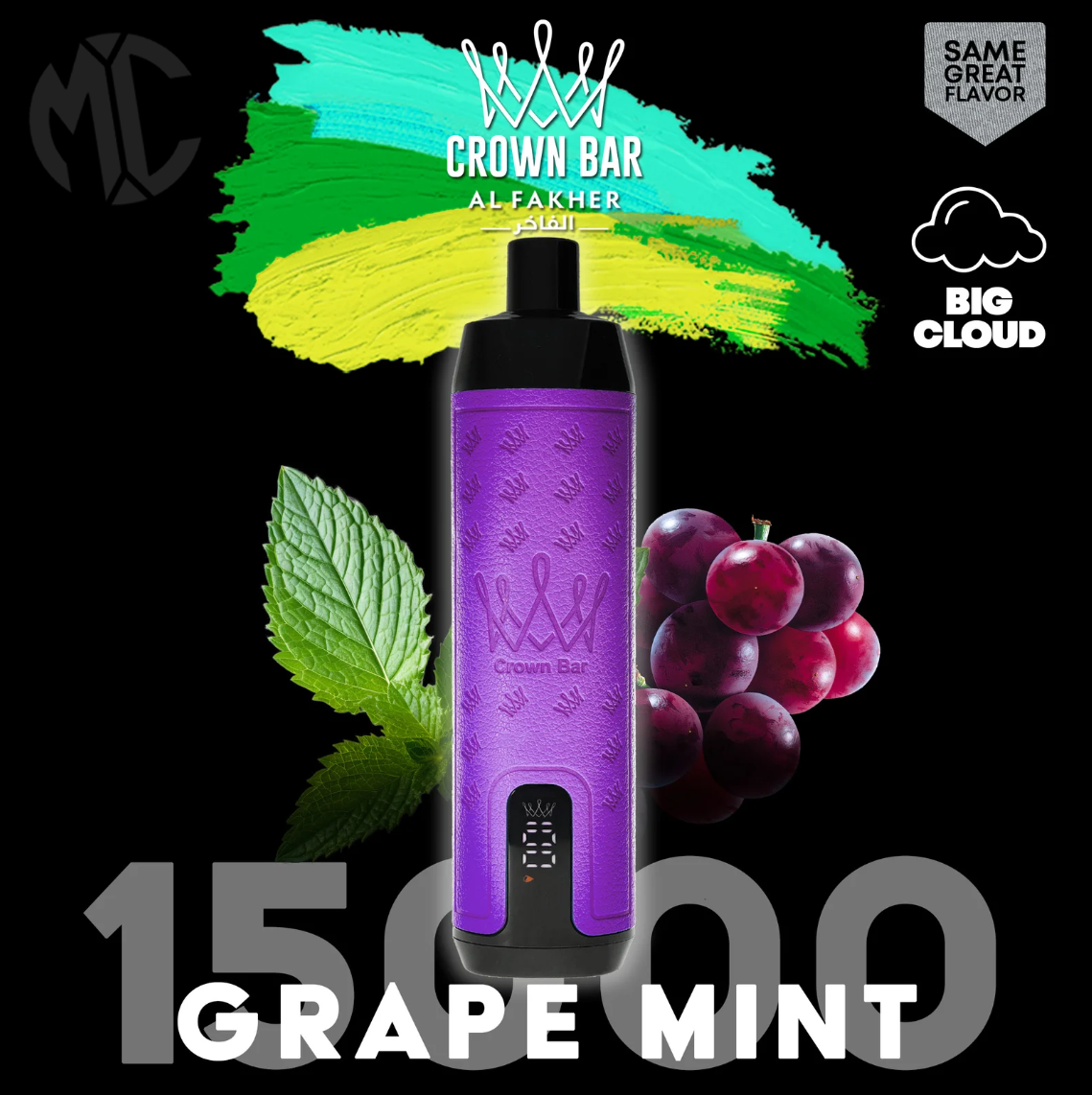 AL FAKHER 15000 Puffs -GRAPE MINT