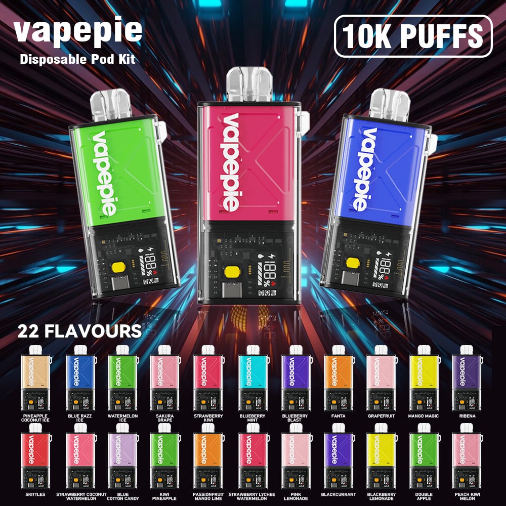 🔥Vapepie  10000 puffs Disposable Pod Kit  + Vape Stick😱  Cheapest in Store!