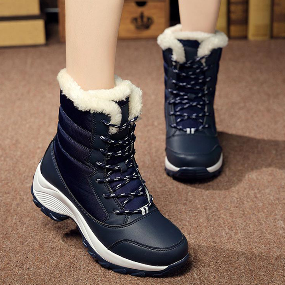 Castillotigo™ Botas de nieve para exteriores cálidas de caña alta