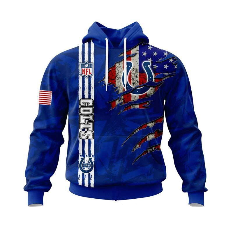 INDIANAPOLIS COLTS 3D HOODIE SKULL0802