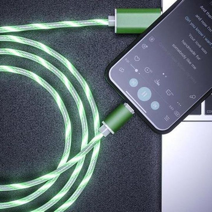Glowing Led Magnetic 3 in 1 USB Charging Cable