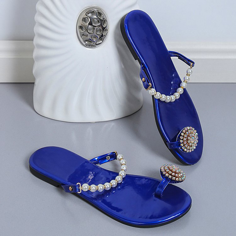 Castillotigo™ Nuevas sandalias de diamantes de imitación de perlas de verano