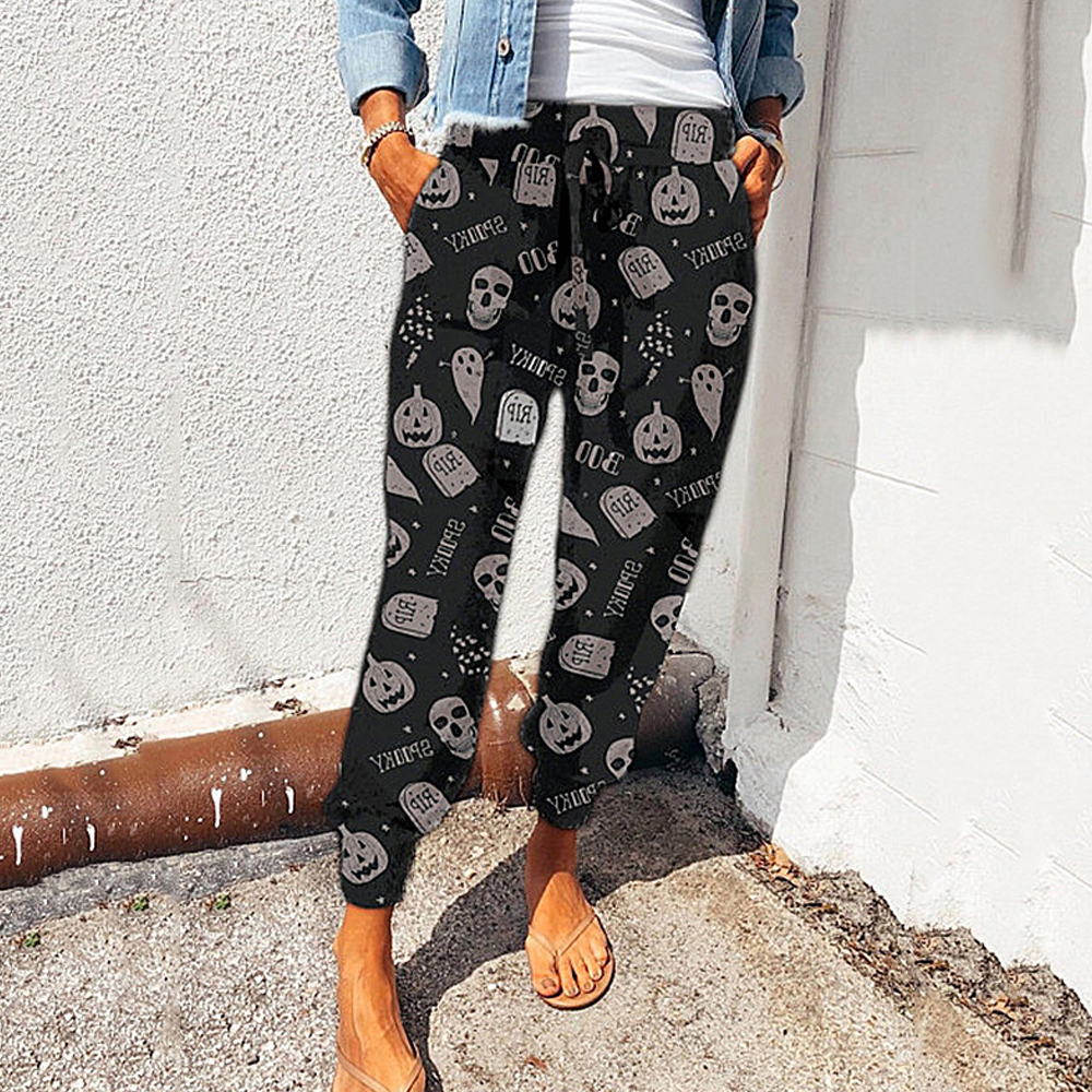 Castillotigo™ Pantalones casuales sueltos con cordón para mujer