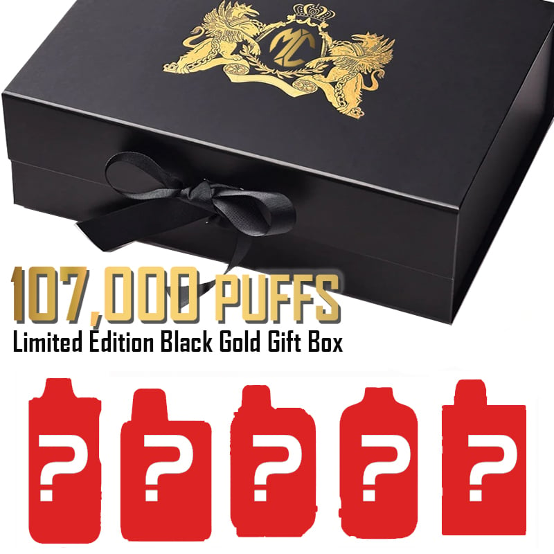 2025 VAPE 107,000 PUFFS Limited Edition Black Gold Gift Box