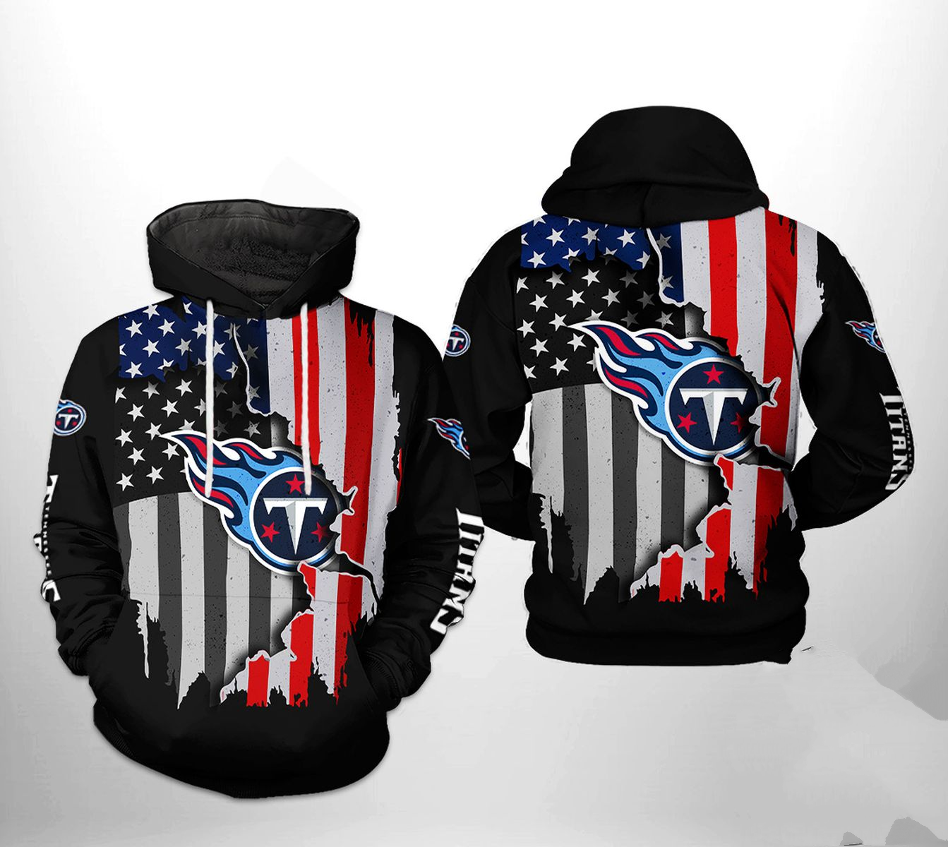 TENNESSEE TITANS 3D HOODIE SKULL102