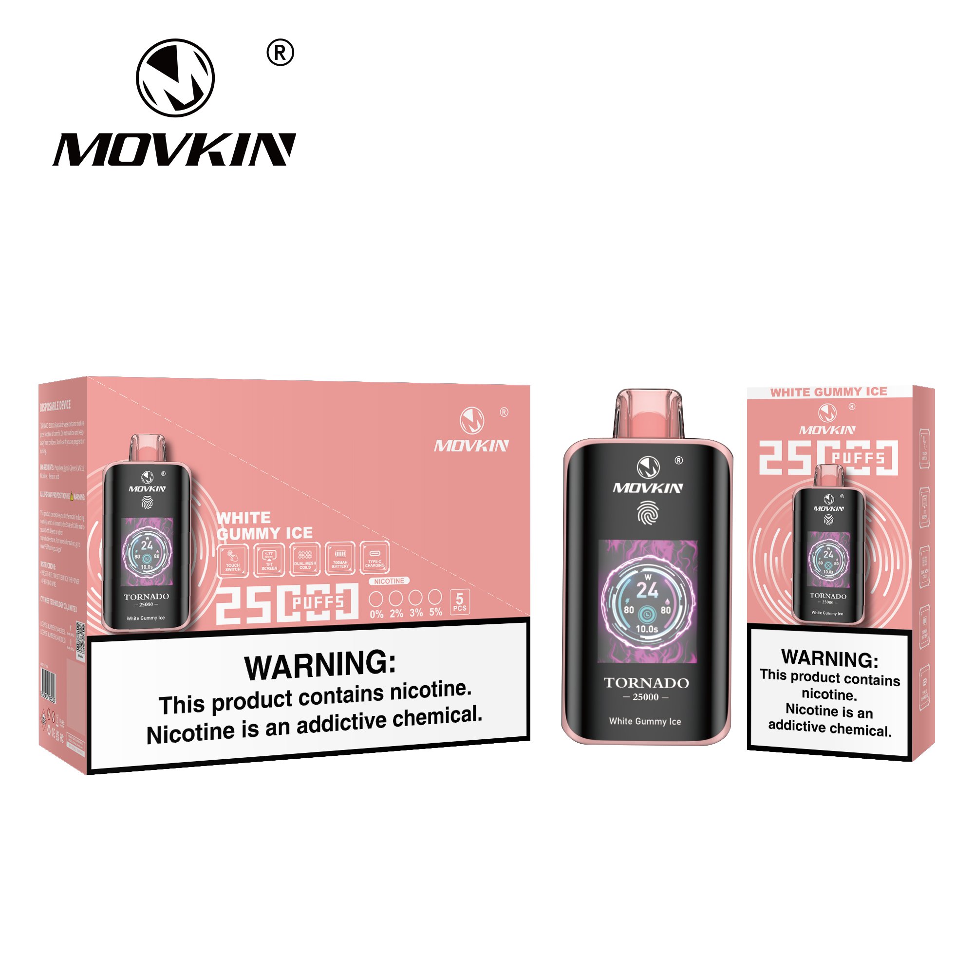 Movkin Tornado 25000 Vape – Smart Display & Best Flavors