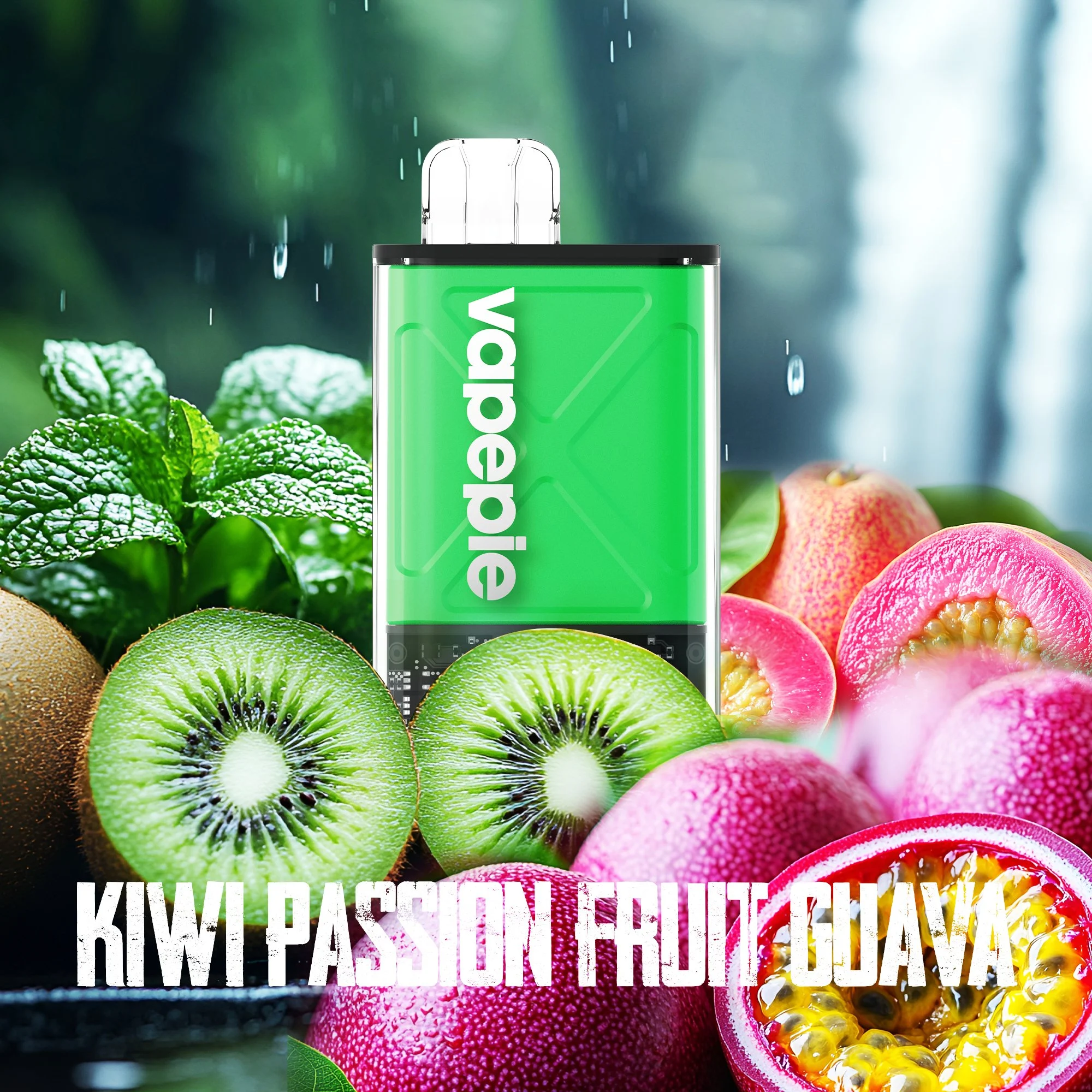 Kiwi Passion Fruit Guava & VAPEPIE Ultra 12000 PUFFS