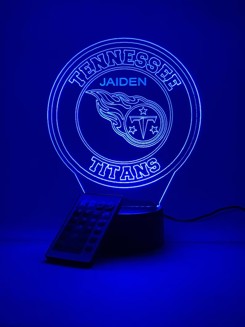 TENNESSEE TITANS 3D LAMP PERSONALIZED