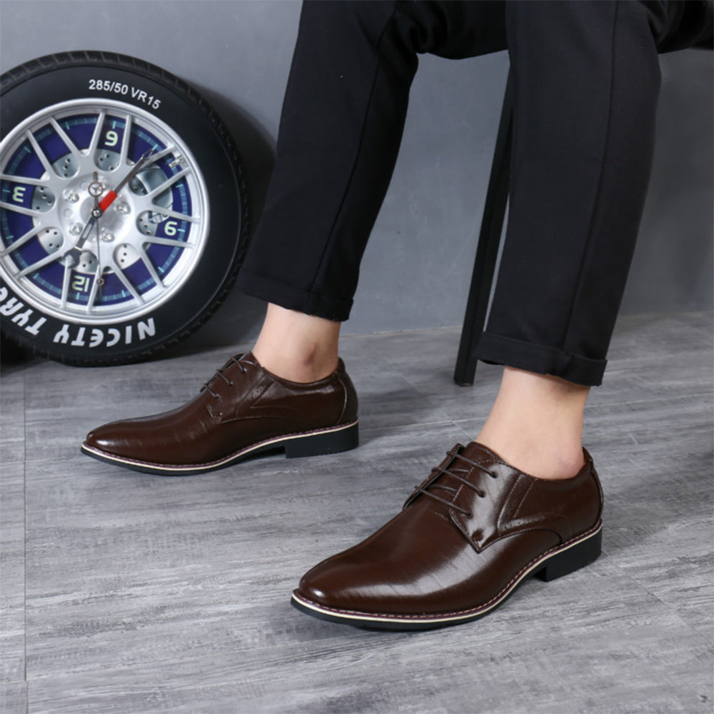 Castillotigo™ Otoño e invierno, nuevos zapatos informales con cordones de color sólido de estilo británico