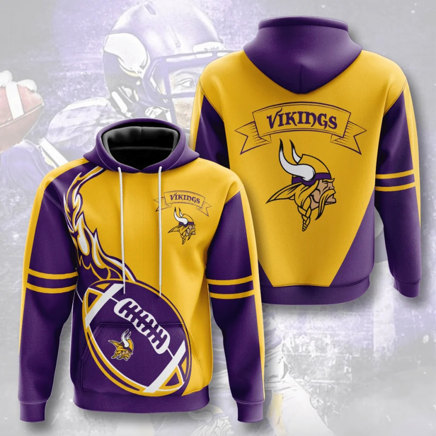 MINNESOTA VIKINGS 3D HOODIE MMVV008