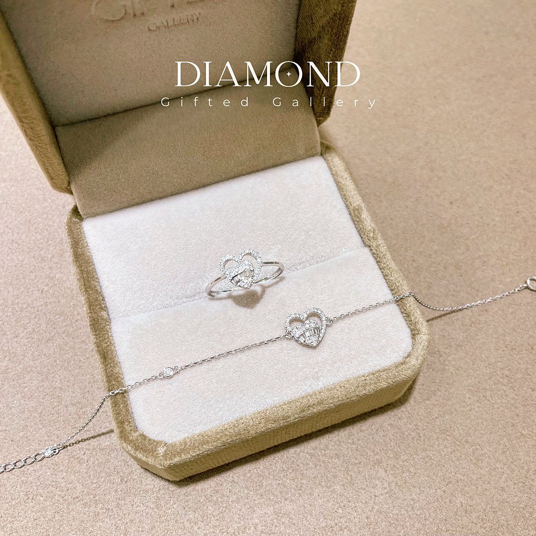 Heart Diamond Set by Gifted Gallery