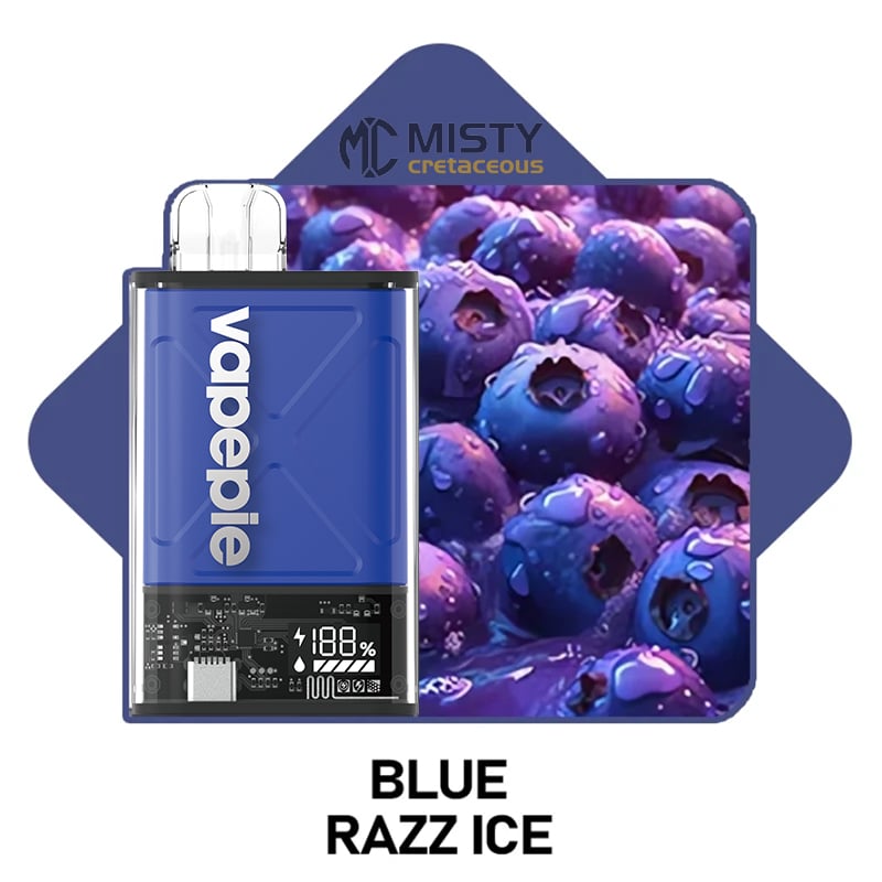 Blue Razz Ice&Vapepie 12000 PUFFS