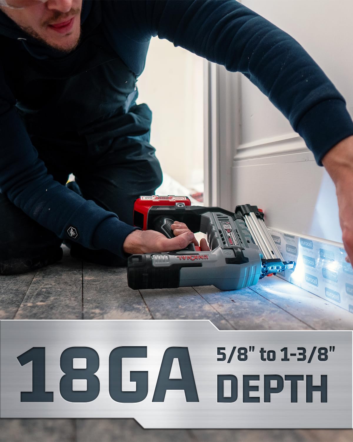 🔥Último día de promoción de Amazon 🔥Pistola de clavos eléctrica LINKNAL con cargador y 1000 clavos